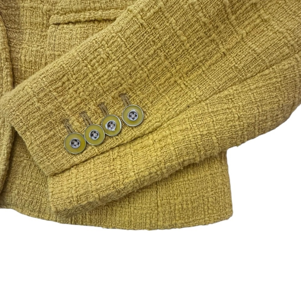NWT J. CREW blazer and skirt Mustard Gold Textured Size 00​ - Picture 7 of 16